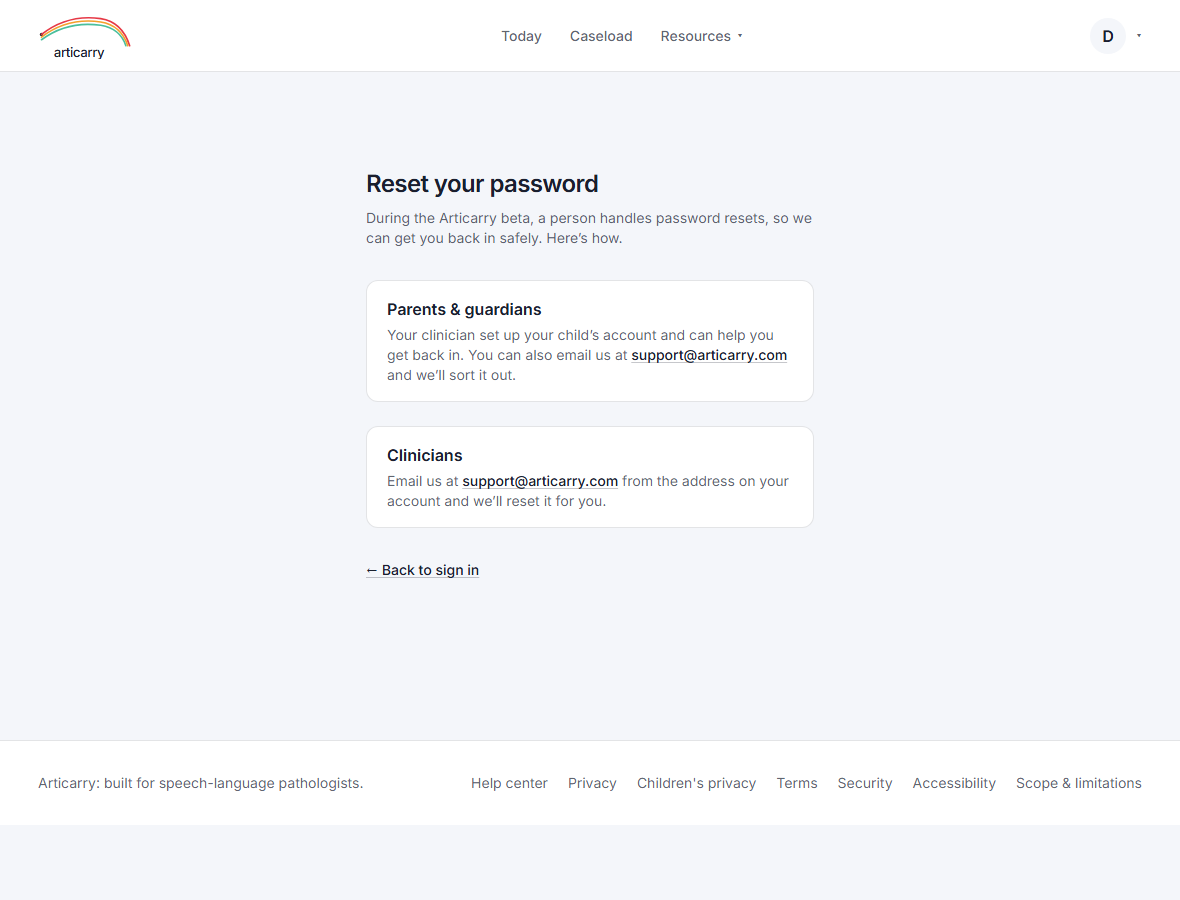 Step 1: Locked out? Open Forgot your password on the sign-in page.