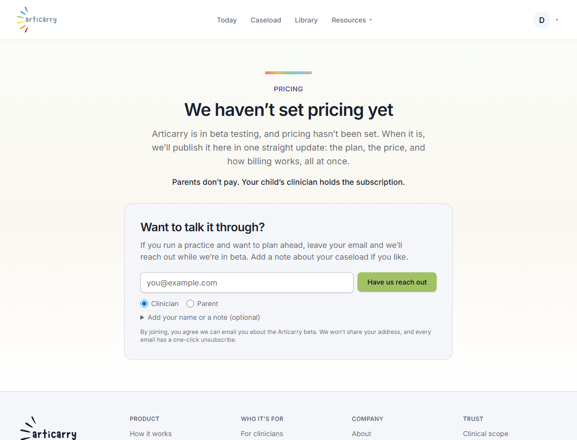 Step 1: See the plans on the pricing page.
